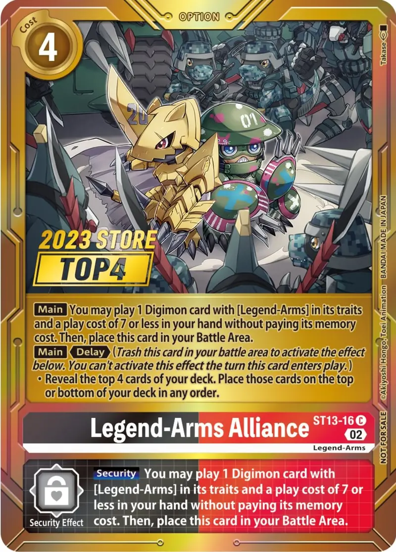Legend-Arms Alliance [St13-16] (2023 Store Top 4) [Starter Deck: Ragnaloardmon Promos] 1