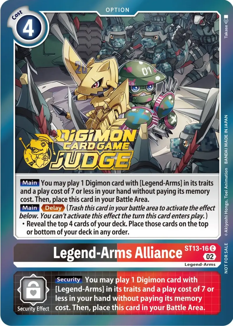 Legend-Arms Alliance [St13-16] (Judge Pack 3) [Starter Deck: Ragnaloardmon Promos] 1