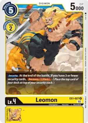 Leomon [Ex1-027] (X Record Pre-Release Tournament) [X Record Pre-Release Promos] 1