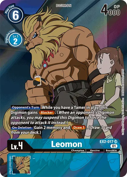 Leomon [Ex2-017] (Alternate Art) [Digital Hazard] 1