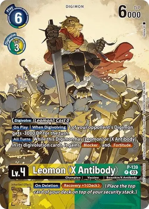 Leomon (X Antibody) [P-139] (Update Pack 2024) [Secret Crisis] 1