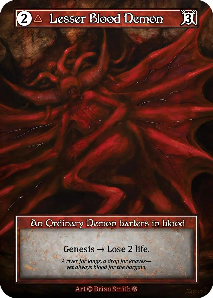 Lesser Blood Demon (Foil) [Gothic] 1