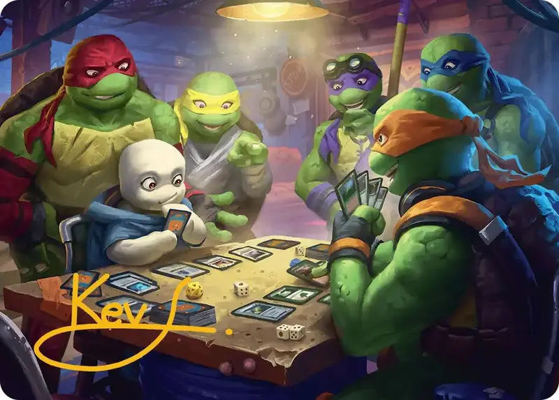 Lessons From Life Art Card (Gold-Stamped Signature) [Teenage Mutant Ninja Turtles Art Series] 1