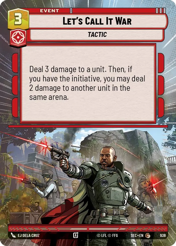 Let's Call It War (936) (Hyperspace Foil) (936) [Secrets Of Power] 1