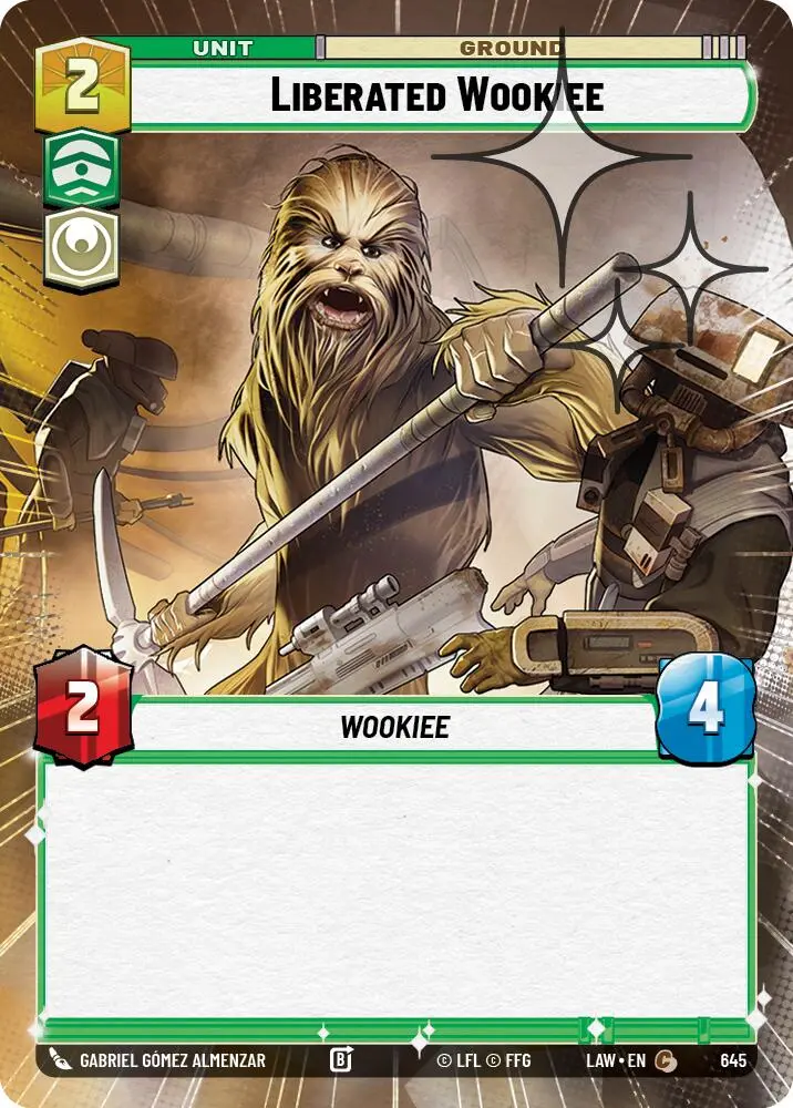 Liberated Wookie (645) (Hyperspace Foil) (645) [A Lawless Time] 1