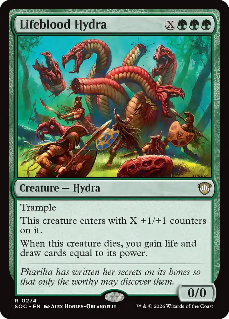 Lifeblood Hydra [Secrets Of Strixhaven Commander] 1