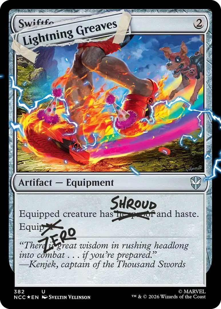 Lightning Greaves (382) (Pool Party Foil) [Secret Lair Drop Series] 1