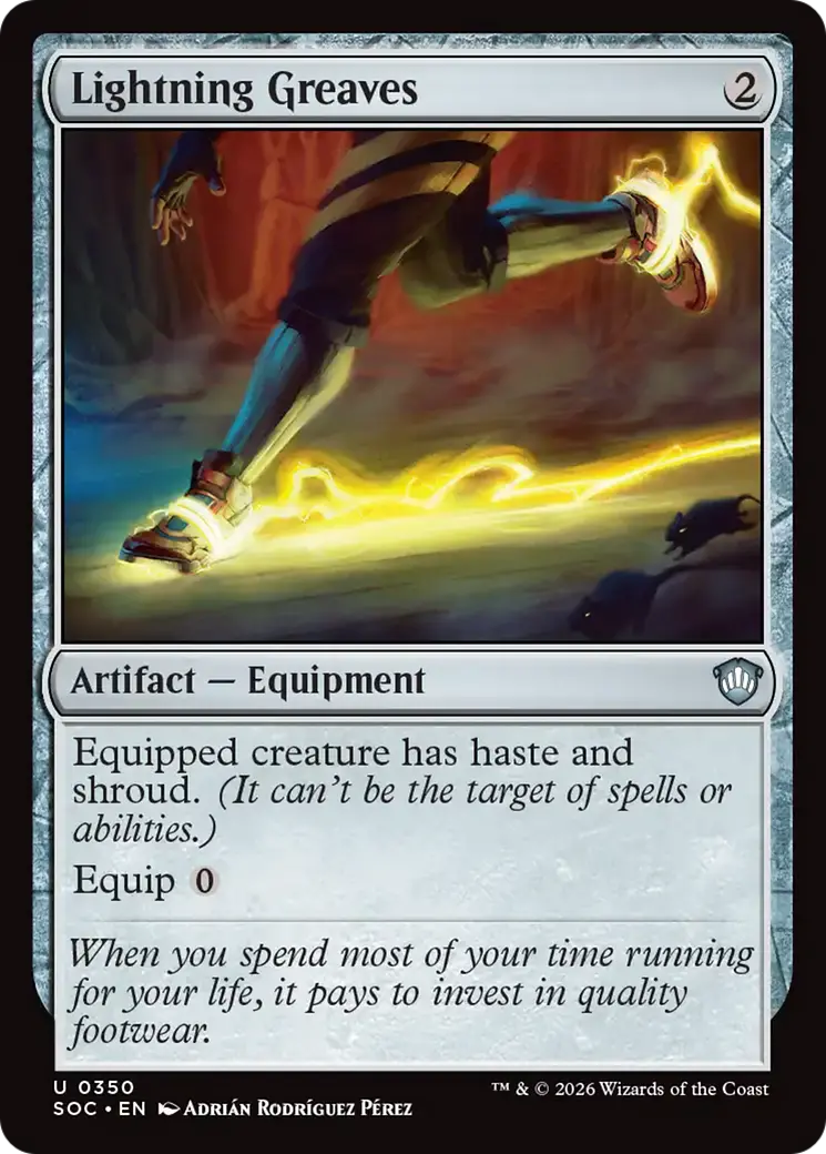 Lightning Greaves [Secrets Of Strixhaven Commander] 1