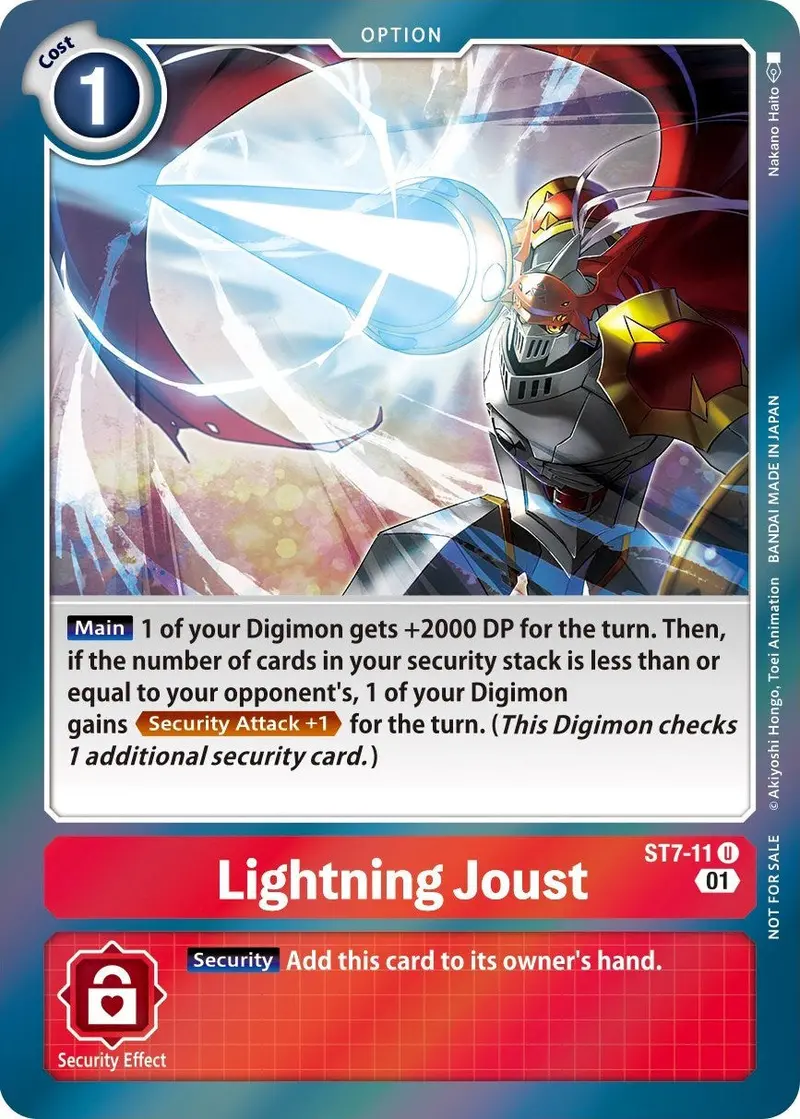 Lightning Joust [St7-11] (Gen Con 2022) [Starter Deck: Gallantmon Promos] 1