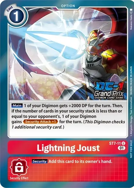 Lightning Joust [St7-11] (Grand Prix 2022) [Starter Deck: Gallantmon] 1