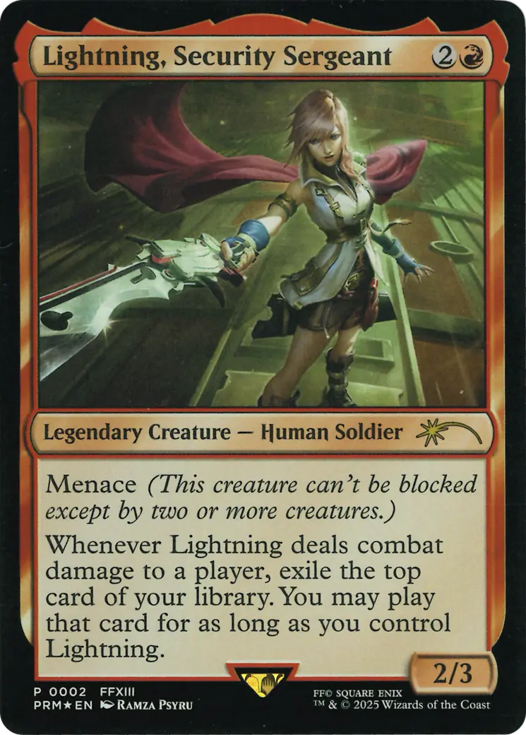 Lightning, Security Sergeant (Costco Bundle) [Final Fantasy Promos] 1