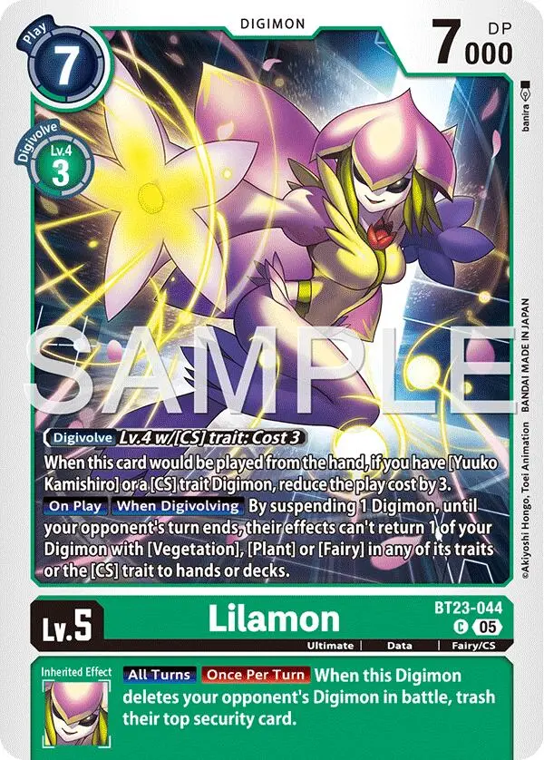 Lilamon [Bt23-044] [Hackers' Slumber] 1