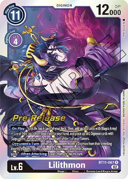 Lilithmon [Bt11-087] [Dimensional Phase Pre-Release Promos] 1