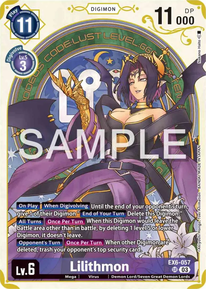 Lilithmon [Ex6-057] (Premium Heroines Set) [Infernal Ascension] 1