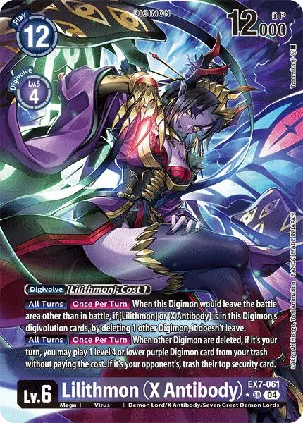 Lilithmon [Ex7-061] (X Antibody) (Alternate Art) [Digimon Liberator] 1