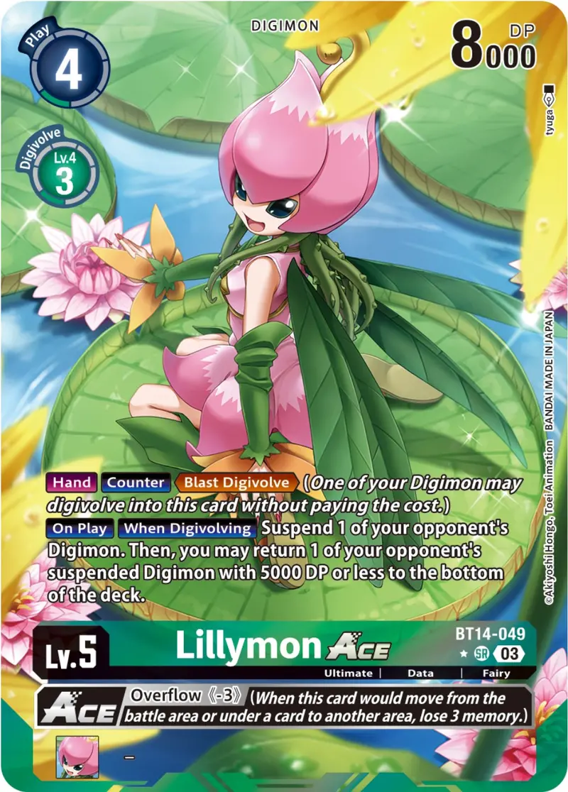 Lillymon Ace [Bt14-049] (Alternate Art) [Blast Ace] 1