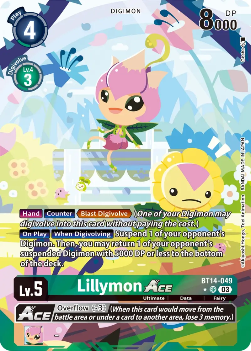 Lillymon Ace [Bt14-049] (English Exclusive Alternate Art) [Blast Ace] 1