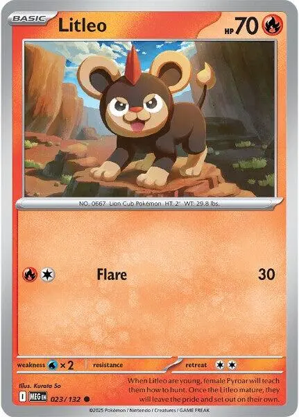 Litleo (023/132) [Mega Evolution: Base Set] 1