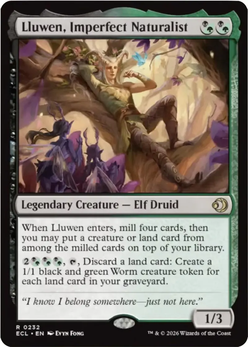Lluwen, Imperfect Naturalist [Lorwyn Eclipsed] 1