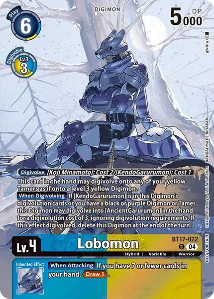 Lobomon [Bt17-022] (Legend Pack 2024 Box Topper) [Chain Of Liberation] 1