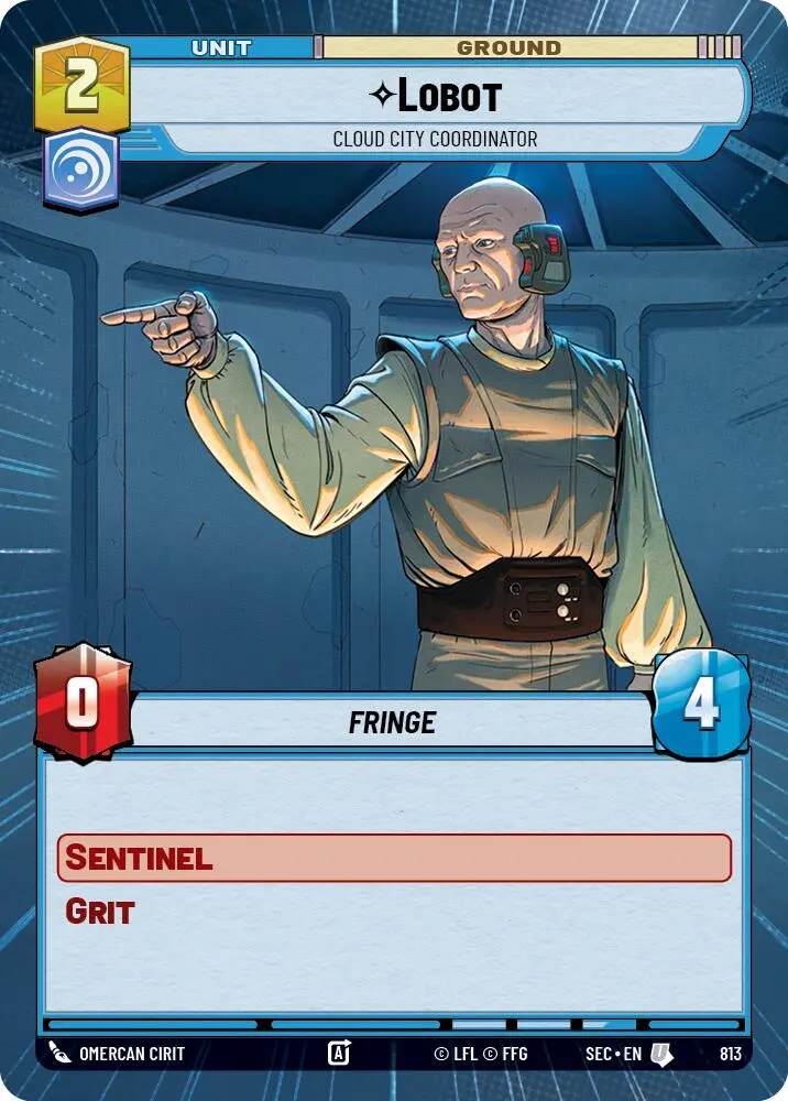 Lobot - Cloud City Coordinator (Hyperspace Foil) (813) (813) [Secrets Of Power] 1