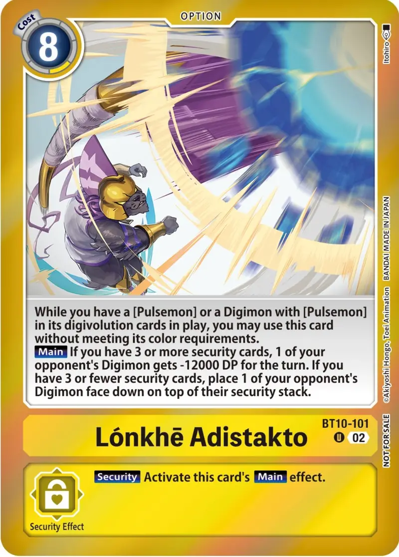 Lonkhe Adistakto [Bt10-101] (Event Pack 5) [Xros Encounter Pre-Release Cards] 1