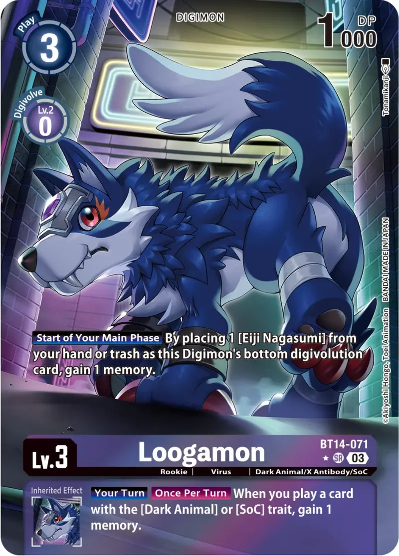 Loogamon [Bt14-071] (Alternate Art) [Blast Ace] 1