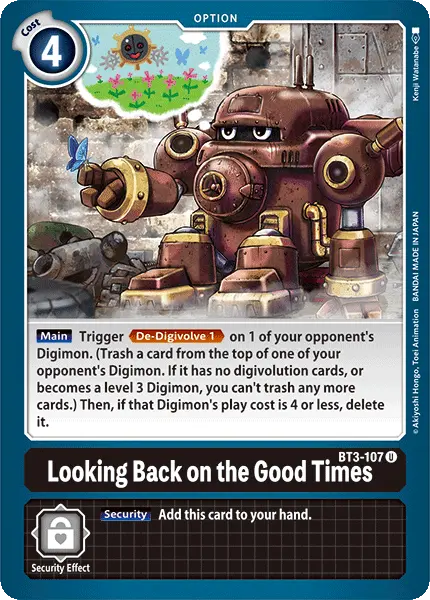 Looking Back On The Good Times [Bt3-107] [Release Special Booster Ver.1.0] 1
