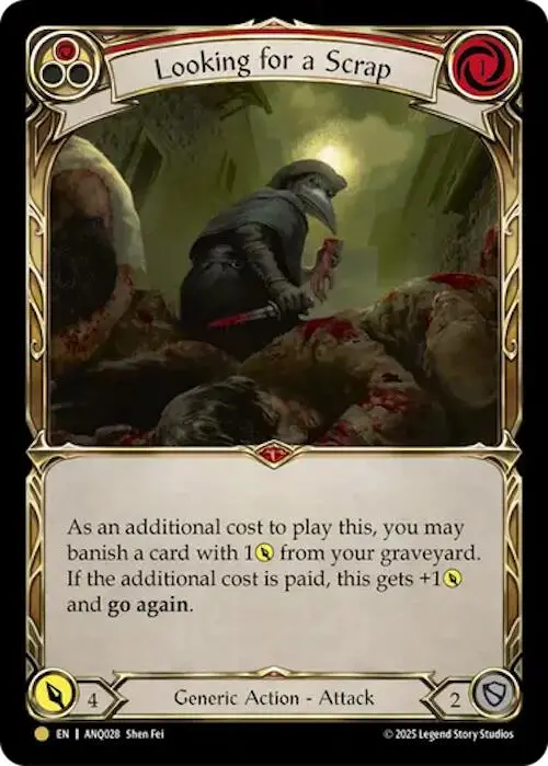 Looking For A Scrap (Red) (Gold) [Anq028] (Compendium Of Rathe - Antiquity Pack) 1