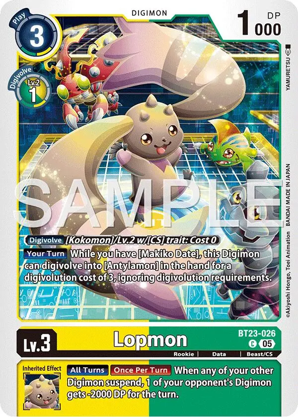 Lopmon [Bt23-026] [Hackers' Slumber] 1