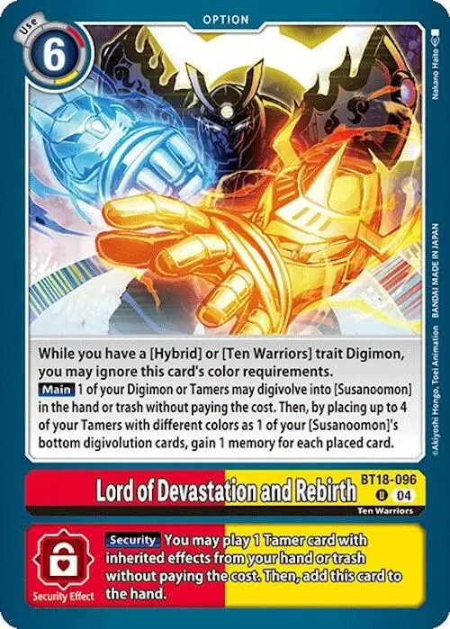 Lord Of Devastation And Rebirth [Bt18-096] [Release Special Booster Ver.2.0] 1