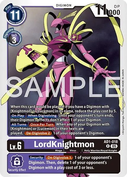 Lordknightmon [Ad1-018] [Advanced Booster Digimon Generation] 1