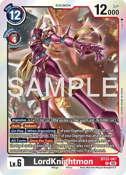 Lordknightmon [Bt22-067] [Cyber Eden] 1
