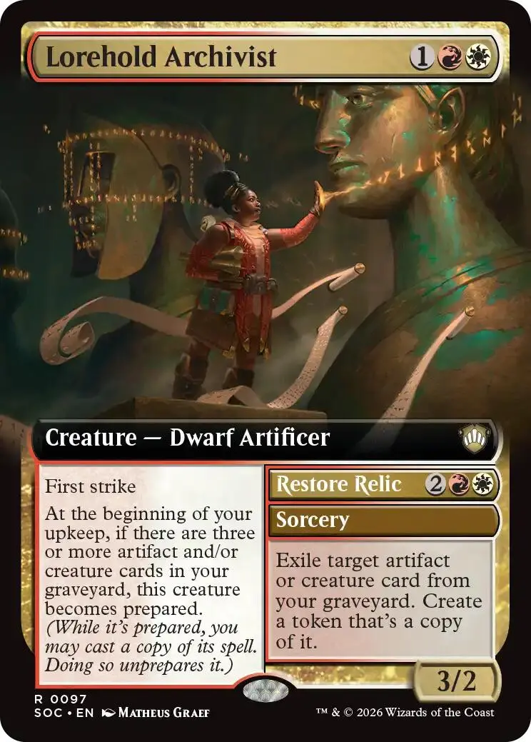 Lorehold Archivist (Extended Art) [Secrets Of Strixhaven Commander] 1