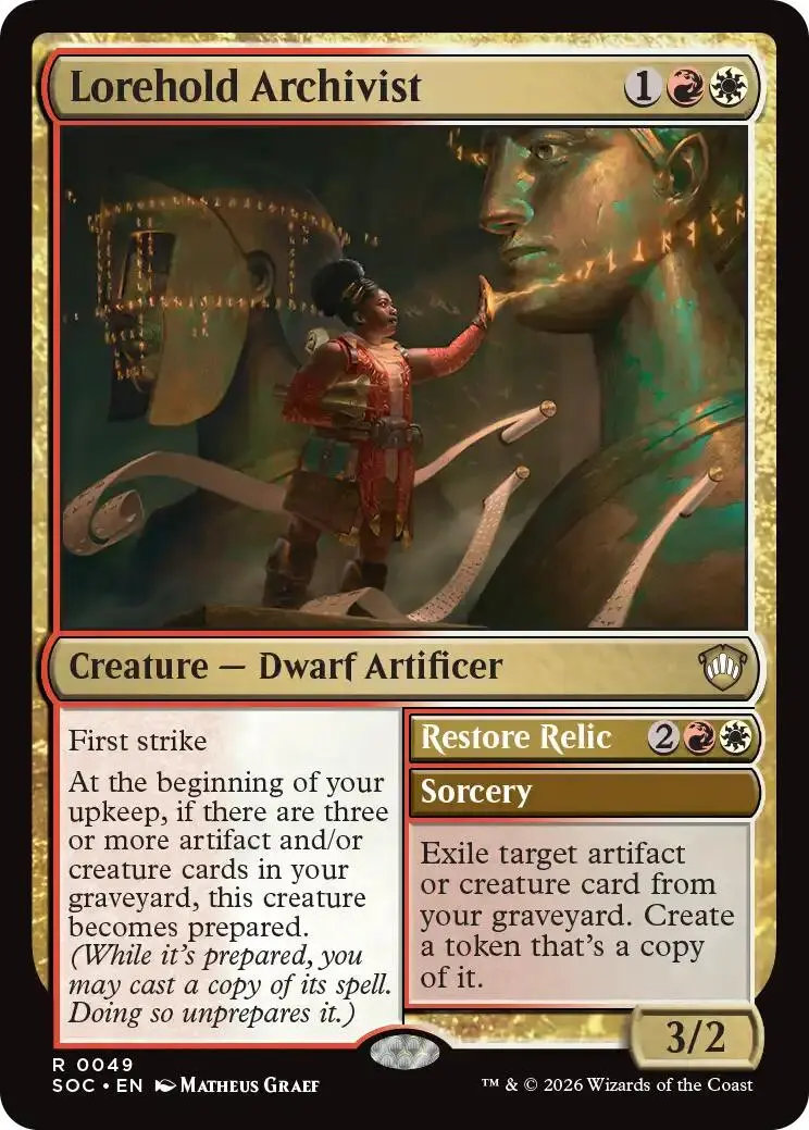 Lorehold Archivist [Secrets Of Strixhaven Commander] 1