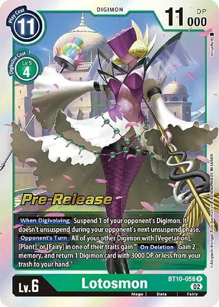 Lotosmon [Bt10-056] [Xros Encounter Pre-Release Cards] 1