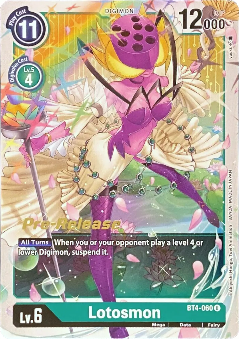 Lotosmon [Bt4-060] [Great Legend Pre-Release Promos] 1
