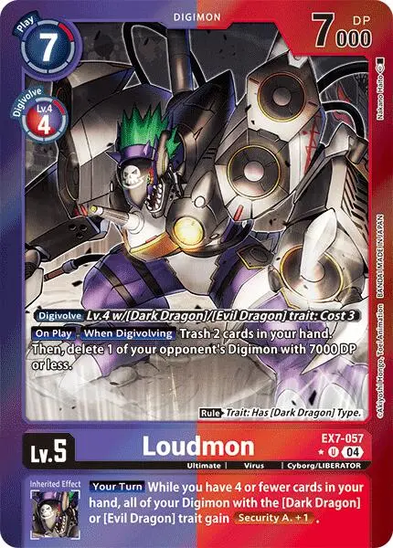 Loudmon [Ex7-057] (Foil) [Digimon Liberator] 1