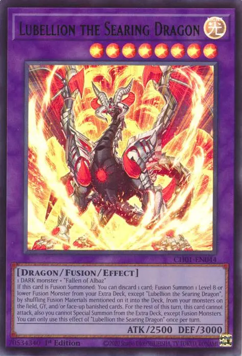Lubellion The Searing Dragon [Ch01-En044] Ultra Rare 1
