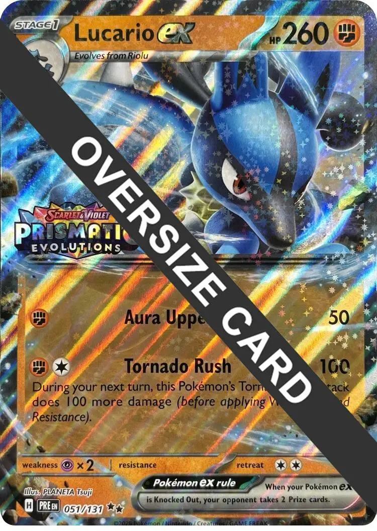 Lucario Ex (051/131) (Prismatic Evolutions Stamp) [Scarlet & Violet: Prismatic Evolutions] 1