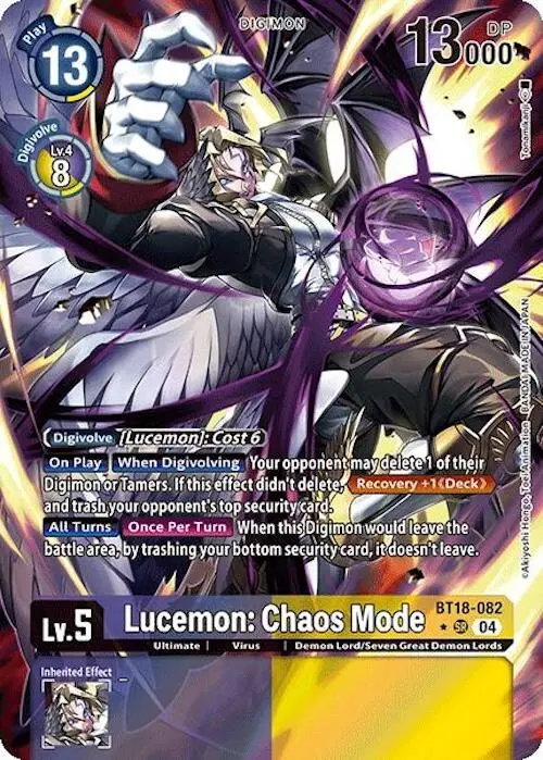 Lucemon: Chaos Mode [Bt18-082] (Alternate Art) [Release Special Booster Ver.2.0] 1