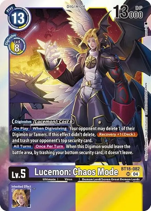 Lucemon: Chaos Mode [Bt18-082] [Release Special Booster Ver.2.0] 1