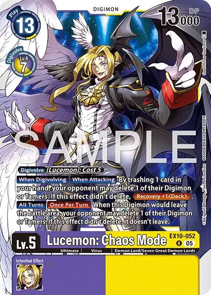Lucemon: Chaos Mode [Ex10-052] [Sinister Order] 1