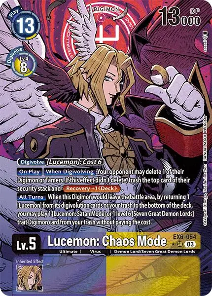 Lucemon: Chaos Mode [Ex6-054] (Alternate Art) [Infernal Ascension] 1