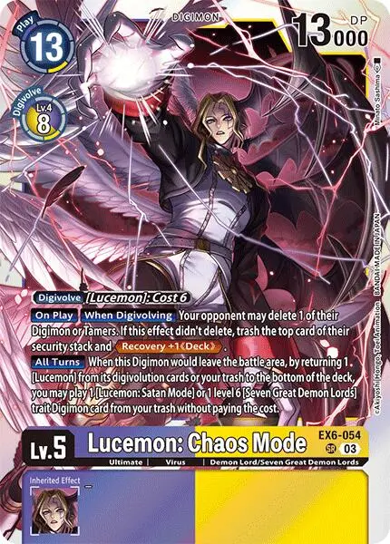 Lucemon: Chaos Mode [Ex6-054] [Infernal Ascension] 1