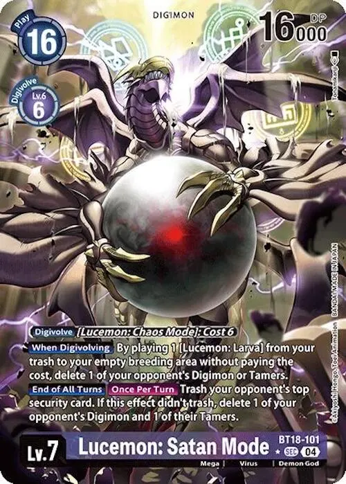 Lucemon: Satan Mode [Bt18-101] (Alternate Art) [Release Special Booster Ver.2.0] 1