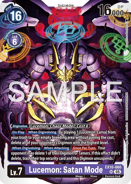 Lucemon: Satan Mode [Ex10-060] [Sinister Order] 1