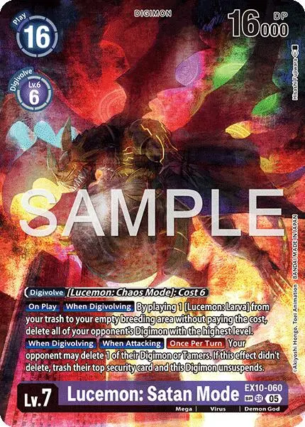 Lucemon: Satan Mode [Ex10-060] (Sp) [Sinister Order] 1