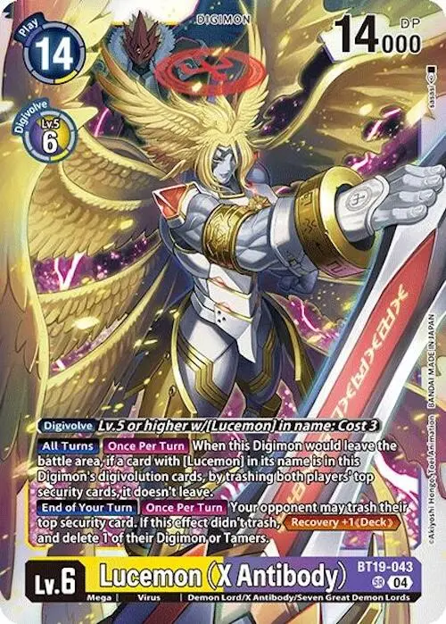 Lucemon (X Antibody) [Bt19-043] [Release Special Booster Ver.2.0] 1