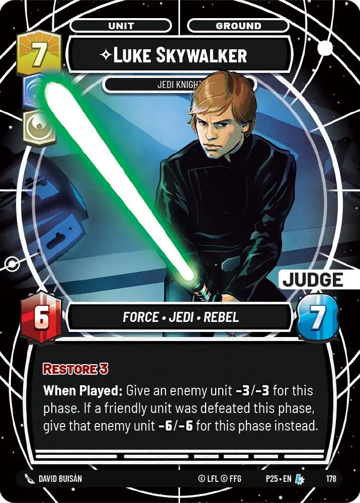 Luke Skywalker - Jedi Knight (174) (174) [Judge Promos] 1